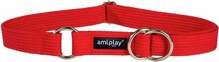 Kaelarihm Amiplay Cotton, XL, 340 - 550 mm x 30 mm, punane