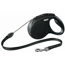 Jalutusrihm Flexi New Classic M, 5 m, kuni 20 kg, must