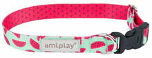 Kaelarihm Amiplay Be Happy, L, 350 - 500 mm x 25 mm, roosa/helesinine