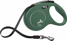 Jalutusrihm Flexi Classic Tape, M, 5 m, oliiviroheline, max 25 kg