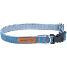 Kaelarihm Amiplay Denim, 200-350 x 10 mm, sinine