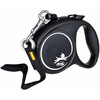 Jalutusrihm Flexi Black Design XS, 3 m, kuni 8 kg, must