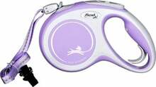 Jalutusrihm Flexi New Comfort M, 5 m, valge/lilla