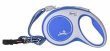 Jalutusrihm Flexi New Comfort S, 8 m, sinine/valge