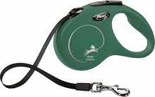 Automaatne jalutusrihm Flexi Classic Tape, S, 5 m, oliiviroheline, max 15 kg