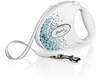 Jalutusrihm Flexi Glam Splash Ocean M, 5 m, sinine/valge