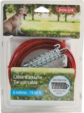 Jalutusrihm Zolux Tie-Out, 6 m, punane