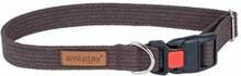 Kaelarihm Amiplay Cotton with Lock, 400-600 mm, 25 mm, pruun