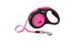 Jalutusrihm Flexi New Neon S, 5 m, kuni 15 kg, roosa