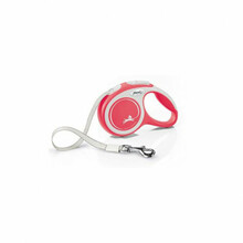 Jalutusrihm Flexi New Comfort S, 5 m, kuni 15 kg, punane