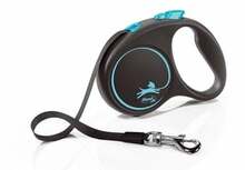 Jalutusrihm Flexi Black Design L, 5 m, kuni 50 kg, sinine