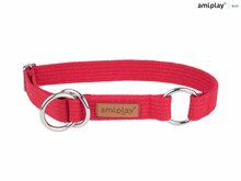 Kaelarihm Amiplay Cotton, L, 320 - 500 mm x 25 mm, punane