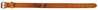 Kaelarihm Zolux Leather Lined, 350 mm x 16 mm, helepruun