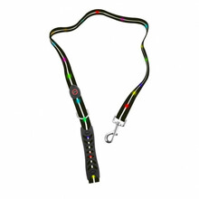 LED jalutusrihm koerale Doggy Village Signal Leash MT7119, 1,2 m, must