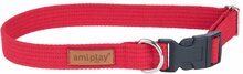 Kaelarihm Amiplay Cotton, L, 400 - 600 mm x 25 mm, punane