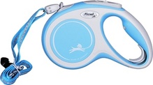 Jalutusrihm Flexi New Comfort M, 5 m, sinine/valge
