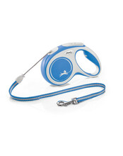 Jalutusrihm Flexi New Comfort M, 5 m, sinine