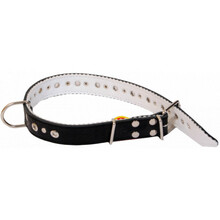 Kaelarihm Hippie Pet vildiga ja neetidega, 3.5x65 cm, must