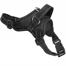 Koerte traksid Springos PA0305, L, 36-55 kg, survevabad, must