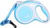 Jalutusrihm Flexi New Comfort M, 8 m, valge/helesinine