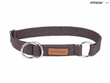 Kaelarihm Amiplay Cotton, M, 260 - 400 mm x 20 mm, pruun