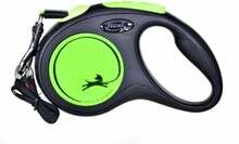 Jalutusrihm Flexi New Neon S, 5 m, kuni 15 kg, roheline