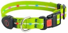 Helendav LED kaelarihm Doggy Village Signal MT7116, 60 cm, roheline