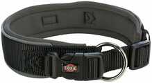 Kaelarihm Trixie Premium, L, 460 - 550 mm x 50 mm, must/hall