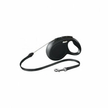 Jalutusrihm Flexi New Classic S, 8 m, kuni 12 kg, must