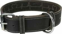 Kaelarihm Trixie Rustic Heartbeat, M, 38-47 cm, must