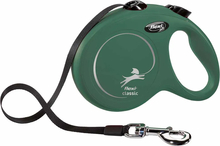 Jalutusrihm Flexi Classic Tape, L, 5 m, oliivroheline