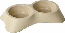 Topeltkauss koertele Dingo Double, 2 x 0.5 L, 20 cm, pruun
