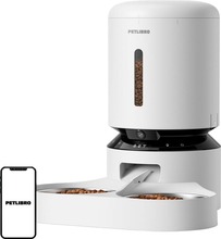 Toidudoosija kahekordse kausiga Petlibro Granary, valge, 5L