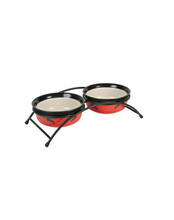 Kausside komplekt Trixie, 2x250 ml, punane-roheline