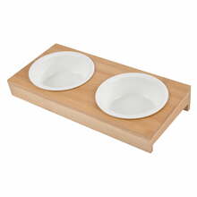 Keraamilised kausid bambusest alusega Love Story, 29.5x14x5.5 cm