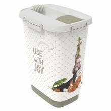 Lemmikloomatoidu konteiner Rotho Cody, 10 L, valge