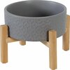 Kauss koertele Zolux Keramo Solo, 0.7 L, hall, 16 cm x 16 cm x 6.2 cm