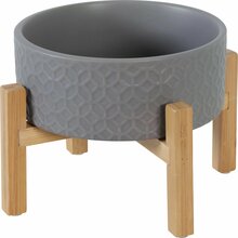 Kauss koertele Zolux Keramo Solo, 0.7 L, hall, 16 cm x 16 cm x 6.2 cm