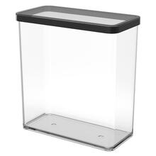 Toidukonteiner Rotho Loft, 3.2 L, läbipaistev/must