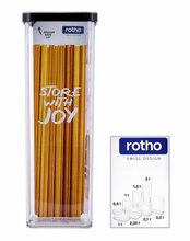 Toidukonteiner Rotho Loft, 2.0 L, läbipaistev/must