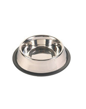 Toidukauss Trixie, metallist kummiga, 0.9 L, 17 cm