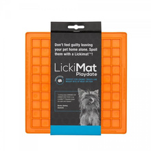 Lakkumismatt LickiMat BUDDY, pehme, oranž