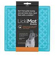 Lakkumismatt LickiMat Buddy, sinine, 20x20 cm