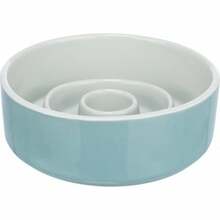Loomakauss Trixie Slow Feeder, 1.1 L, hall/sinine, 17 cm x 17 cm