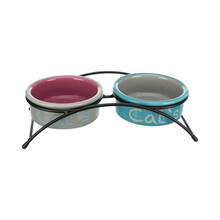 Kausside komplekt Trixie, 0.3 L, hall-roosa
