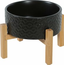 Kauss alusega Zolux Keramo Solo, 0.7 L, 16x16x6.2 cm, must