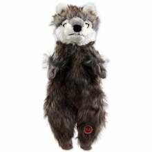 Mänguasi koertele Plaček Skinneeez Wolf, 34 cm, pruun