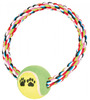 Mängurõngas koertele tennisepalliga Trixie, 18 cm