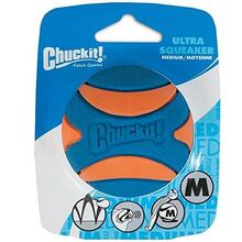 Mänguasi koertele Chuckit Ultra Squeaker pall, M, sinine/oranž