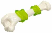 Mänguasi koertele Gimborn Interactive Bacon Bone, 17.8 cm, valge/roheline